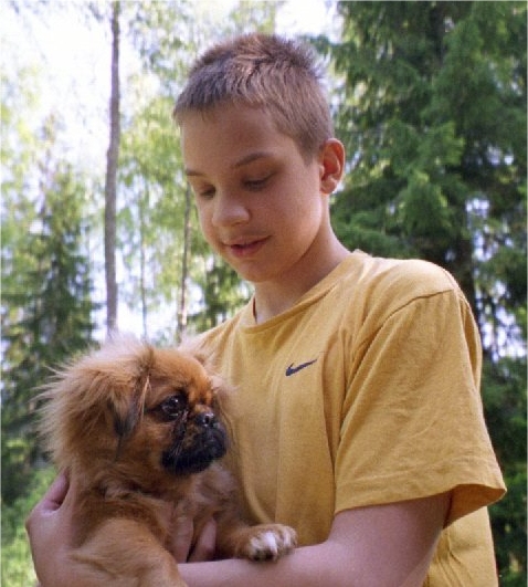 Niklas Laxström and dog